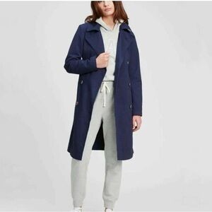 GAP Navy Double-Breasted Trench Coat